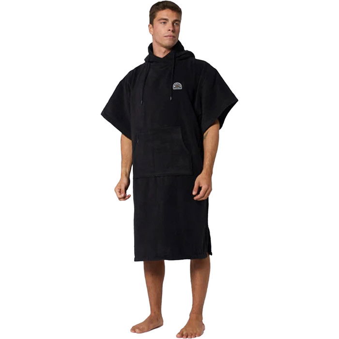 2023 Mystic Velour Wechseln Robe / Poncho 35018.21013 - Black